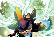 Shadow the Hedgehog (Archie's Sonic the Hedgehog) tapping into the Black Arms hive mind.