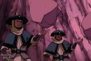 Earthbenders (Avatar: The Last Airbender) controlling and manipulating rock and stone.