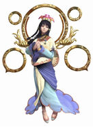 Mithra (Asura's Wrath) typically uses her power over Mantra to augment the powers of other demigods.