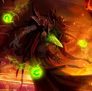 After his defeat in Tempest Keep, Kael'thas Sunstrider (Warcraft) and a group of Blood Elves were employed by Kil'Jaeden and became Wretcheds.