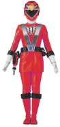 A female version of Go-On Red as seen in a Gokaiger stageshow.