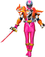 Dino Fury Pink Blazing Battle Armor