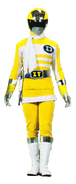 A female version of the DenziYellow suit as seen in Kaizoku Sentai Gokaiger.