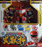 Joint Gattai Daizyuzin, in small lettering on the left. This spelling is also used in Shout! Factory's Zyuranger subtitles