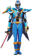 Ryusoul Blue HieHie Armor (リュウソウブルー・ヒエヒエアーマー, Ryūsō Burū Hiehie Āmā)