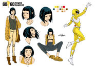 Trini Kwan/Mighty Morphin Yellow Ranger Go Go Power Rangers Concept art.