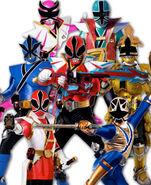 Three modes designed for Shinkenger, Four more modes for Samurai