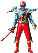 Ryusoul Red HieHie Armor (リュウソウレッド・ヒエヒエアーマー, Ryūsō Reddo Hiehie Āmā)