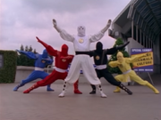 Ninja Rangers pose