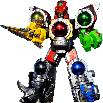 Cosmic Fury Megazord (initial formation)