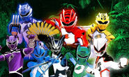 PLEX designed five rangers for Gekiranger and added three more for its counterpart Jungle Fury