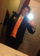 Joel before going to Jack Pattillo and Caiti Ward's wedding.