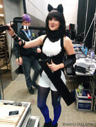 Arryn dressed as her character from RWBY, Blake Belladonna