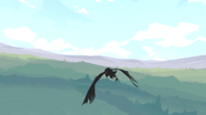 A tiny Nevermore, flying over the Emerald Forest