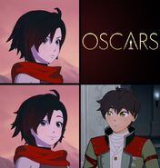 A meme about Oscar and the 2020 Oscars from the @OfficialRWBY Twitter.