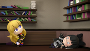 Blake defeated by Zwei.