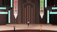 Declaring Pyrrha the victor