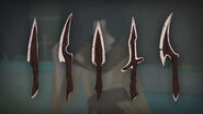 Concept art for Cinder's maiden daggers