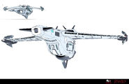 Back view of final ship design