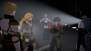 Oscar tells Yang's Group that Ozpin has returned and wants to help.