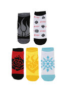 RWBY Logo No-Show Socks 5 Pairs