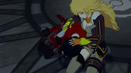 Ruby grieve over her mother's demise a while being comfort by Yang.