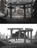 Concept art of the temple