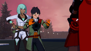 Ruby's Group reunites with Yang's and learns that Emerald is accompanying them.