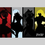 RWBY Silhouette Poster (36" x 24") [No longer available]