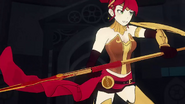 Pyrrha and her weapons