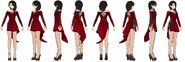 Cinder turnaround, from Monty's Facebook.Note that she is wearing makeup and that her shoes have a lighter color.