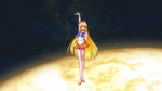 Her pose at the end of her transformation into sailor Venus