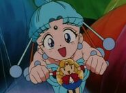 PallaPalla with a doll of Sailor Moon used to manipulate her body