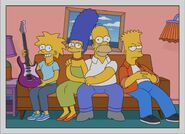 The Simpsons 19 years later. Maggie is 20, Marge is 55, Homer is 58, and Bart is 29. Maggie starts to like to play music. 2030