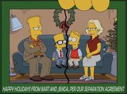 Bart's broken family, having divorced Jenda. They are 40 and have two sons: Jiff Simpson and Skippy Simpson, who are both 5.