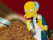 Burns and a pile of gold coins.