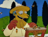 Mr. Burns as a beekeeper