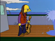 Mr. Burns pretending to be a hippie