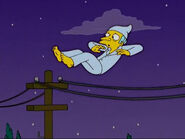 Mr. Burns falling down ala the Forrest Gump feather after he jumped from the window