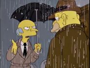 Burns threatening Abe Simpson