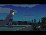 Fruit Bat Man looking at the night town