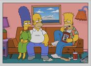 The Simpsons 23 years later. Marge is 59, Homer is 62, and Bart is 33. Bart starts to grow a beard and become lazy, while Homer and Marge watch in grief. 2034