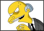 Mr. Burns' evil smile