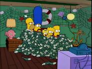 The Thompsons couch gag seen during "Cape Feare" (Part 2)