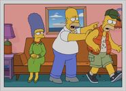 The Simpsons 24 years later. Marge is 60, Homer is 63, and Bart is 34. Bart gets kicked out by Homer. 2035