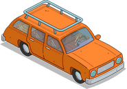 Orange Station Wagon