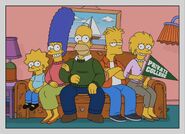 The Simpsons 10 years later. Maggie is 11, Marge is 46, Homer is 49, Bart is 20, and Lisa is 18. Lisa is graduating high school and going to a private college. 2021