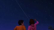 Sims star gazing.