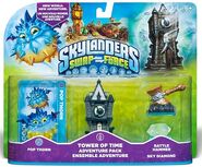 Battle Hammer with Tower of Time, Sky Diamond and Pop Thorn in packaging