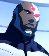 Michael B. Jordan as the voice of Cyborg in Justice League: The Flashpoint Paradox.